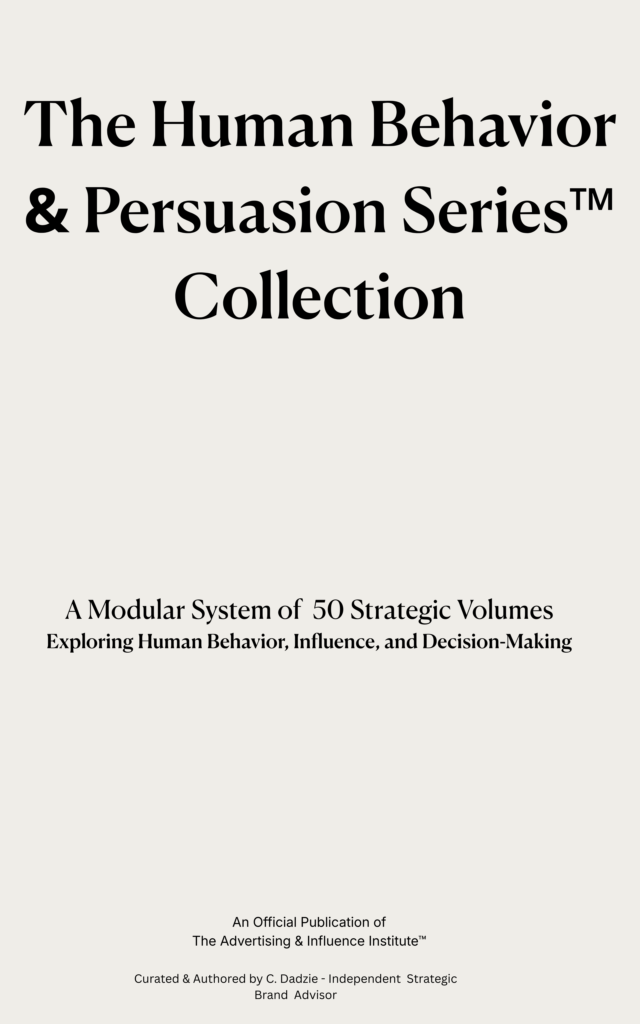 Cover of The Human Behavior & Persuasion Systems™ collection by The Advertising & Influence Institute.
